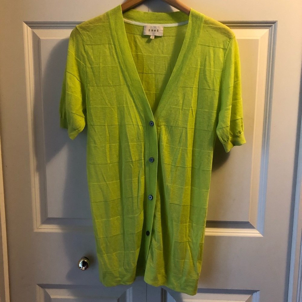 SHAE by Anthropologie short sleeve long cardigan